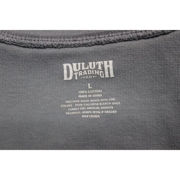 Duluth Trading men's stand up collar rib knit thermal Henley shirt L - Picture 6 of 14